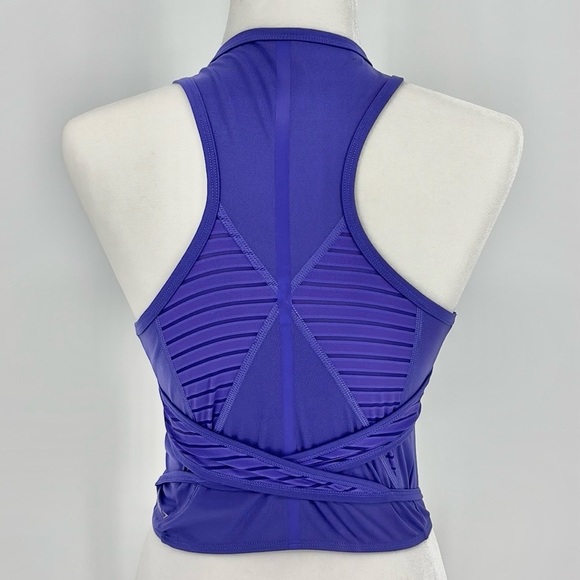 GymShark Dry Crossback Crop Racerback Tank Women’s Size Medium in Purple - Picture 5 of 9